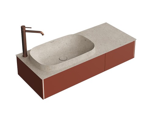 Тумба под раковину Kerama Marazzi Magica 120 MA.120.2\VR.M подвесная Венецианский красный