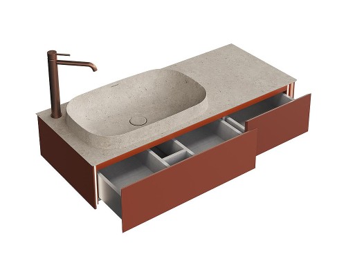 Тумба под раковину Kerama Marazzi Magica 120 MA.120.2\VR.M подвесная Венецианский красный