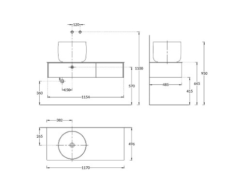 Тумба под раковину Kerama Marazzi Magica 120 MA.120.2\VR.M подвесная Венецианский красный