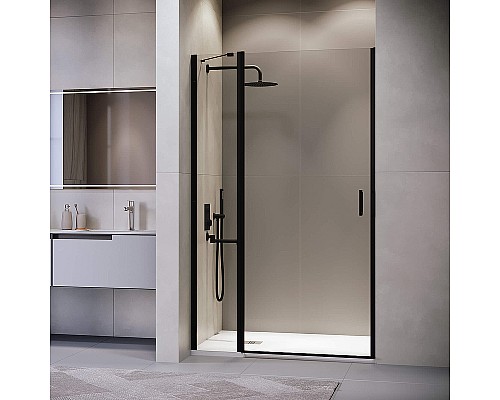 Душевая дверь RGW Leipzig LE-004-B 100 351200410-14 профиль Черный стекло прозрачное