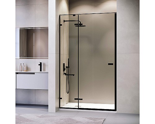 Душевая дверь RGW Stilvoll SV-004-B 130 353200413-14 профиль Черный стекло прозрачное