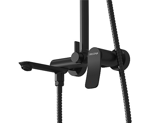 Душевая система Grossman Advans 500.K35.09.210 Черная матовая