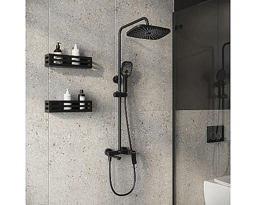 Душевая система Grossman Advans 500.K35.09.210 Черная матовая