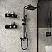Душевая система Grossman Advans 500.K35.09.210 Черная матовая