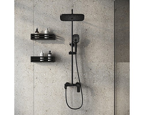 Душевая система Grossman Advans 500.K35.09.210 Черная матовая