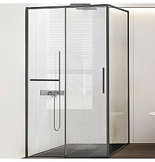 Душевой уголок Vincea Slim Soft 130x90 VSR-1SS9013CLGM профиль Вороненая сталь стекло прозрачное