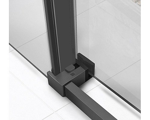 Душевой уголок Vincea Slim Soft 130x90 VSR-1SS9013CLGM профиль Вороненая сталь стекло прозрачное