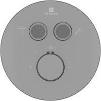 Смеситель для душа Vincea VSCV-322T-MGM с термостатом Вороненая сталь
