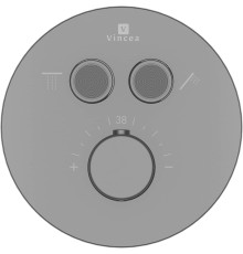 Смеситель для душа Vincea VSCV-322T-MGM с термостатом Вороненая сталь