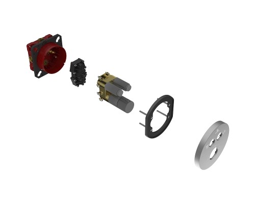 Смеситель для душа Vincea VSCV-322T-MGM с термостатом Вороненая сталь