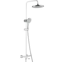 Душевая система Rose R39F с термостатом Белая Хром