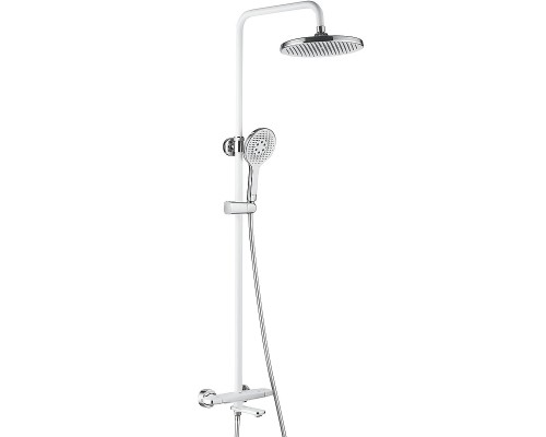 Душевая система Rose R39F с термостатом Белая Хром