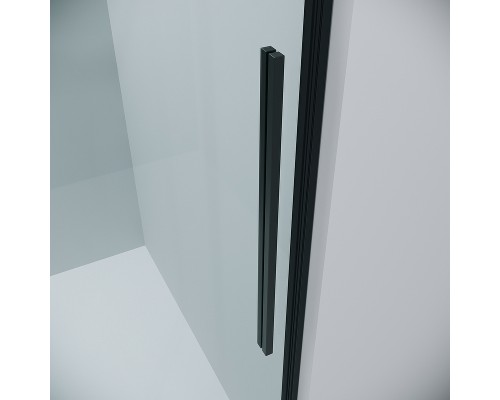 Душевая дверь Grossman Galaxy 130 100.K33.01.130.21.00 профиль Черный матовый стекло прозрачное