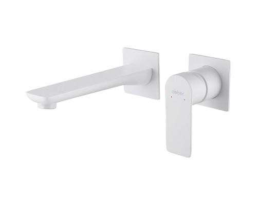 Смеситель для раковины Abber Weiss Insel AF8082FW Белый матовый