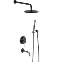 Душевая система Damixa Scandinavian Pure 936510300 Черная матовая