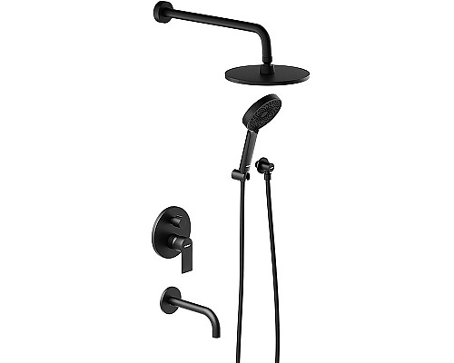 Душевая система Damixa Apollo 947510300 Черная матовая