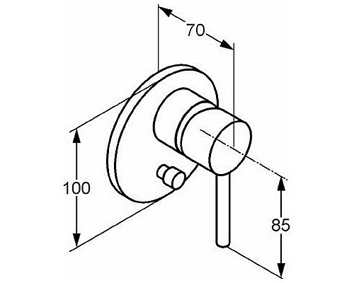 Смеситель для душа Kludi Bozz 38716N076 Золото брашированное