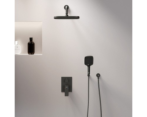 Душевая система Damixa Gala 953520300 Черная матовая