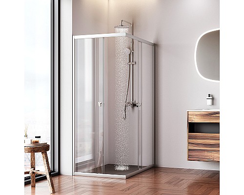 Душевой уголок AM.PM Sunny 120х80 W87G-403-12080-MT профиль Хром матовый стекло прозрачное