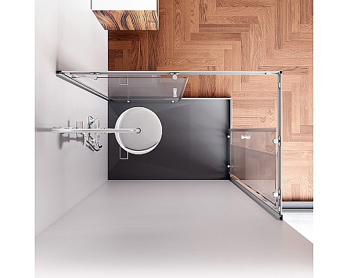 Душевой уголок AM.PM Sunny 120х80 W87G-403-12080-MT профиль Хром матовый стекло прозрачное