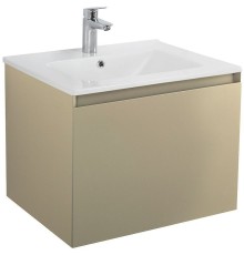 Тумба под раковину Art&Max Latina 60 AM-Latina-600-1C-SO-BGM подвесная Серо-бежевая матовая
