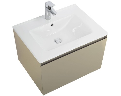 Тумба под раковину Art&Max Latina 60 AM-Latina-600-1C-SO-BGM подвесная Серо-бежевая матовая