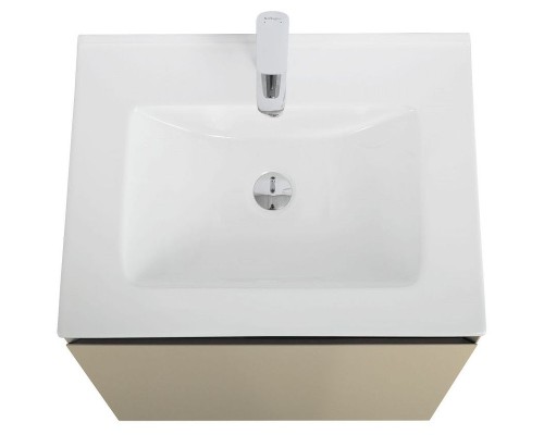 Тумба под раковину Art&Max Latina 60 AM-Latina-600-1C-SO-BGM подвесная Серо-бежевая матовая