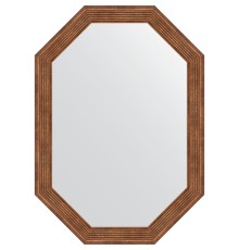 Зеркало Evoform Octagon 49x69 в багетной раме - Сухой тростник 51 мм