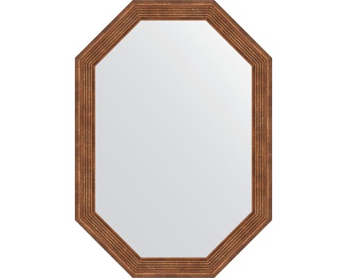 Зеркало Evoform Octagon 49x69 BY 7013 в багетной раме - Сухой тростник 51 мм