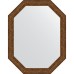 Зеркало Evoform Octagon 55x70 BY 7030 в багетной раме - Виньетка состаренная бронза 56 мм