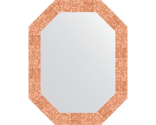 Зеркало Evoform Octagon 57x72 BY 7094 в багетной раме - Соты медь 70 мм