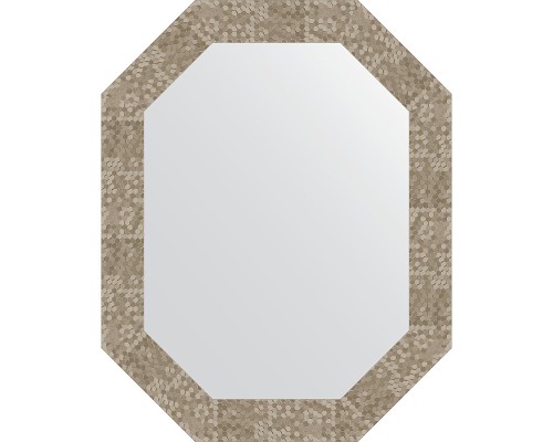 Зеркало Evoform Octagon 57x72 BY 7102 в багетной раме - Соты титан 70 мм