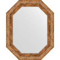 Зеркало Evoform Octagon 60x75 в багетной раме - Виньетка античная бронза 85 мм