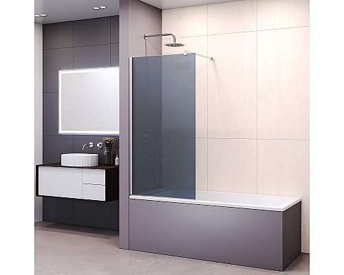 Шторка на ванну RGW Screens SC-051 70х150 351105107-31 профиль Хром стекло тонированное