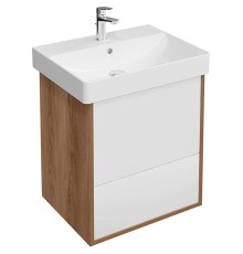 Тумба под раковину Kerama Marazzi Pro 55 PRO.55.2\OLM подвесная Белая матовая Швейцарский вяз