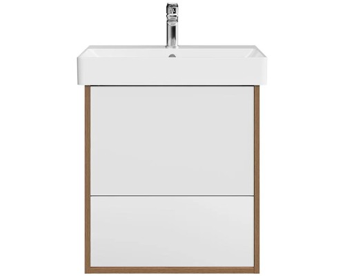 Тумба под раковину Kerama Marazzi Pro 55 PRO.55.2\OLM подвесная Белая матовая Швейцарский вяз