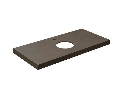 Столешница под раковину Kerama Marazzi Canaletto Про Чементо 100 Коричневая темная матовая