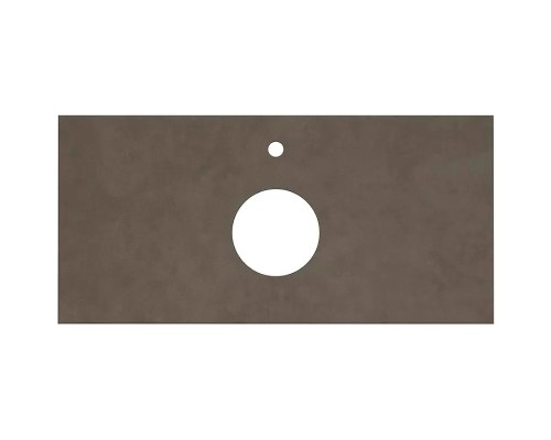 Столешница под раковину Kerama Marazzi Canaletto Про Чементо 100 Коричневая темная матовая