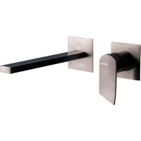 Смеситель для раковины Gattoni Soffio 8139/81DS Темный никель шлифованный