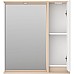 Зеркало со шкафом Brevita Balaton 75 R BAL-04075-03-01П с подсветкой Белое матовое Бежевое матовое