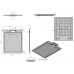 Душевой поддон из искусственного камня Esbano Luxe ESP-LX108W 100x80 ESPLX 108W Белый матовый