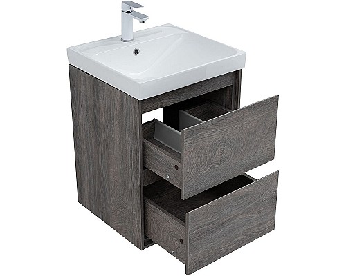 Тумба под раковину Aquanet Милан 50 336371 подвесная Дуб рошелье