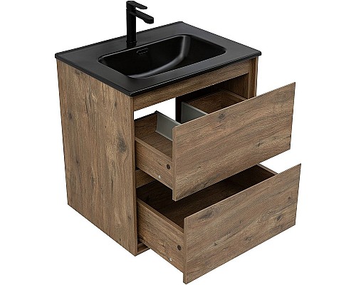 Тумба под раковину Aquanet Милан 60 336377 подвесная Дуб рустикальный