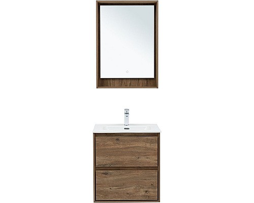 Тумба под раковину Aquanet Милан 60 336377 подвесная Дуб рустикальный