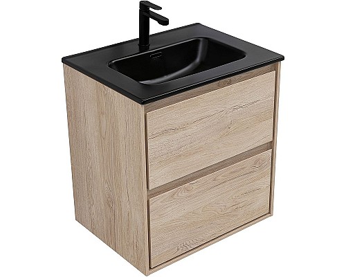 Тумба под раковину Aquanet Милан 60 336382 подвесная Дуб светлый