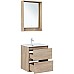 Тумба под раковину Aquanet Милан 60 336382 подвесная Дуб светлый