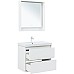 Тумба под раковину Aquanet Милан 80 336369 подвесная Белый глянец