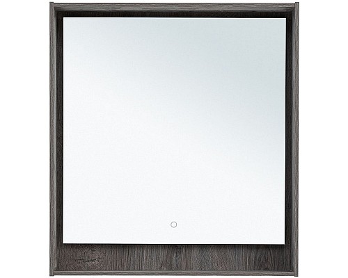 Зеркало Aquanet Милан 80 336395 с подсветкой Дуб рошелье с сенсорным выключателем