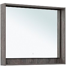 Зеркало Aquanet Милан 100 336396 с подсветкой Дуб рошелье с сенсорным выключателем