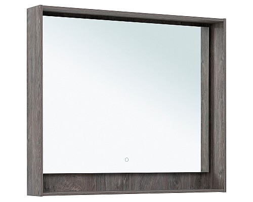 Зеркало Aquanet Милан 100 336396 с подсветкой Дуб рошелье с сенсорным выключателем